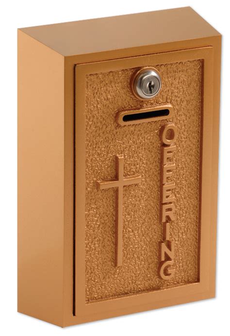 metal offering box|wall mounted church offering boxes.